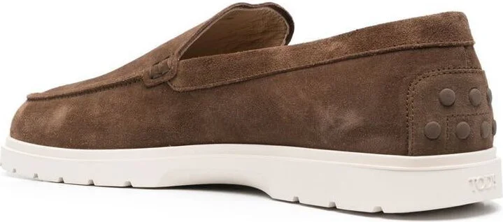 Tod'S Suede Leather Slipper Loafers Shoes - Image 4