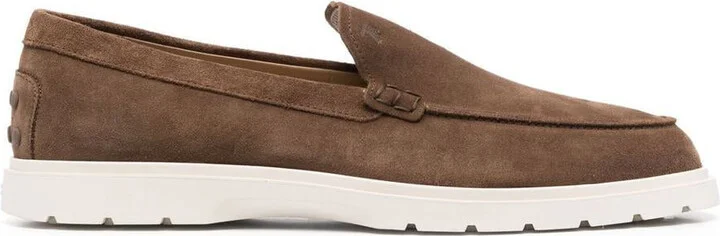 Tod'S Suede Leather Slipper Loafers Shoes