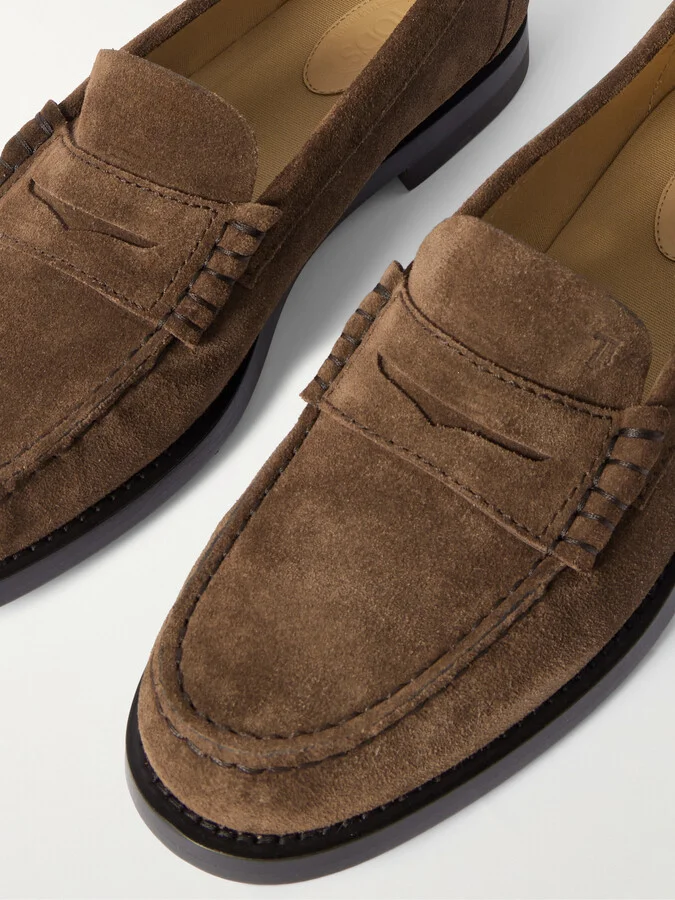 Tod's - Suede Loafers - Brown - Image 4