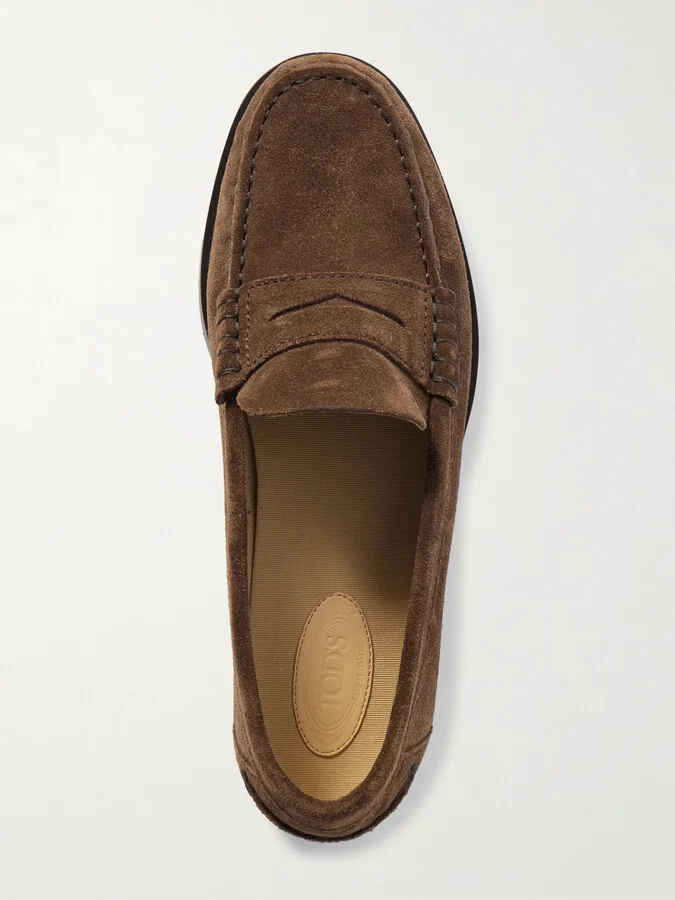 Tod's - Suede Loafers - Brown - Image 5