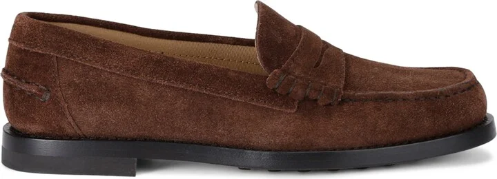 Tod's Suede Penny Loafers