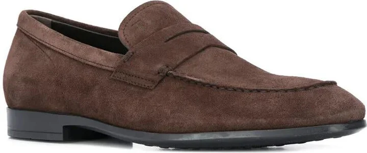 Tod'S Suede Penny Loafers Shoes - Image 2