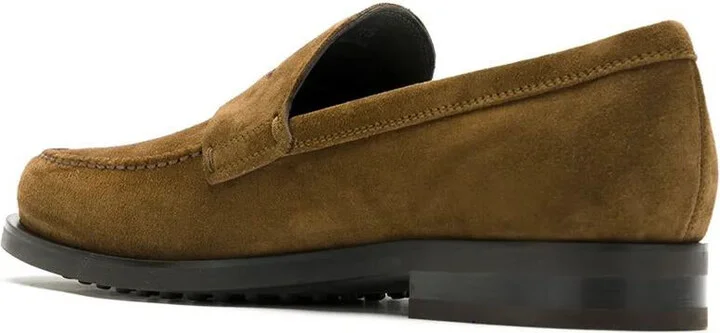 Tod'S Suede Penny Loafers With Pebbled Rubber Outsole Shoes - Image 3