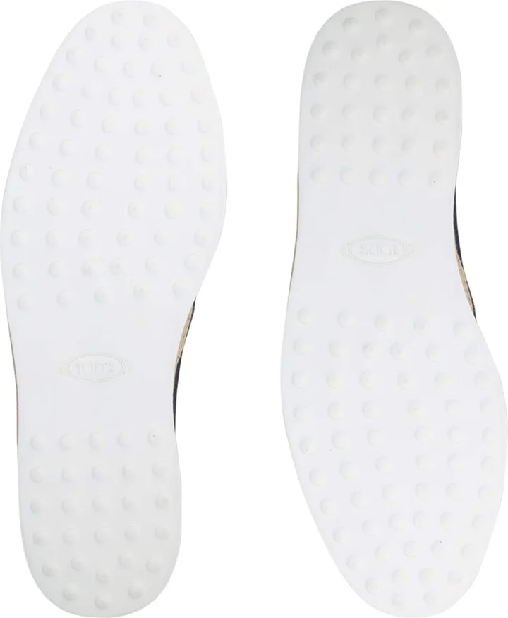 Tod's Suede-Raffia Skate Shoes - Image 4