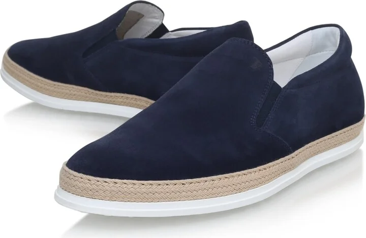 Tod's Suede-Raffia Skate Shoes - Image 5