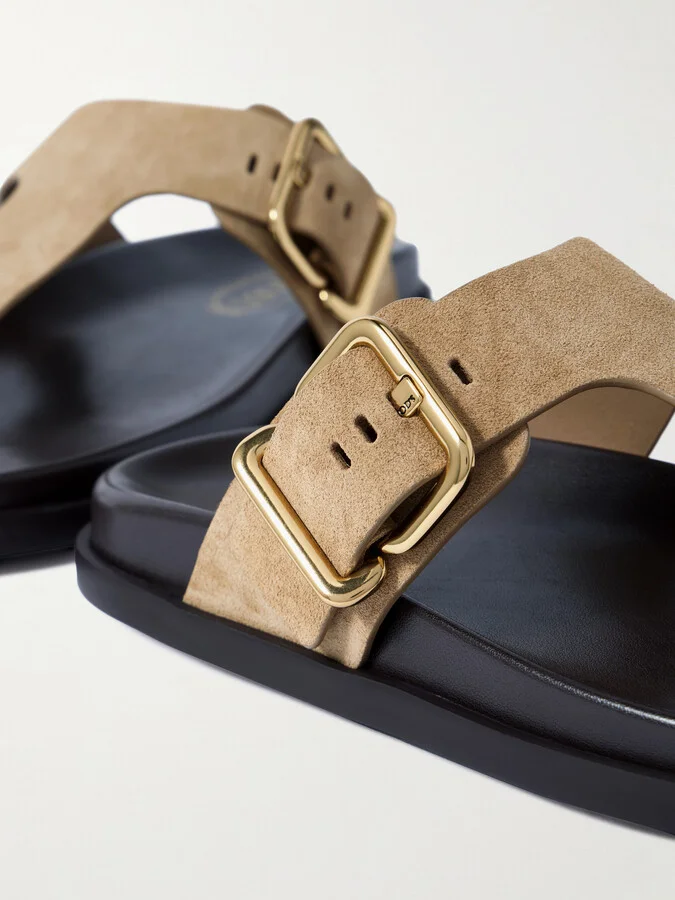 Tod's - Suede Sandals - Brown - Image 4