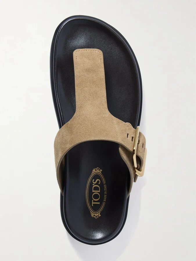 Tod's - Suede Sandals - Brown - Image 5