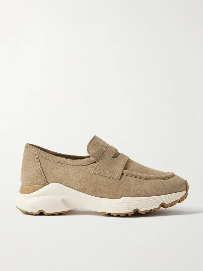 Tod's - Suede Slip-on Sneakers - Neutrals