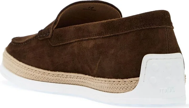 TOD'S suede slip-on with rafia insert - Image 2