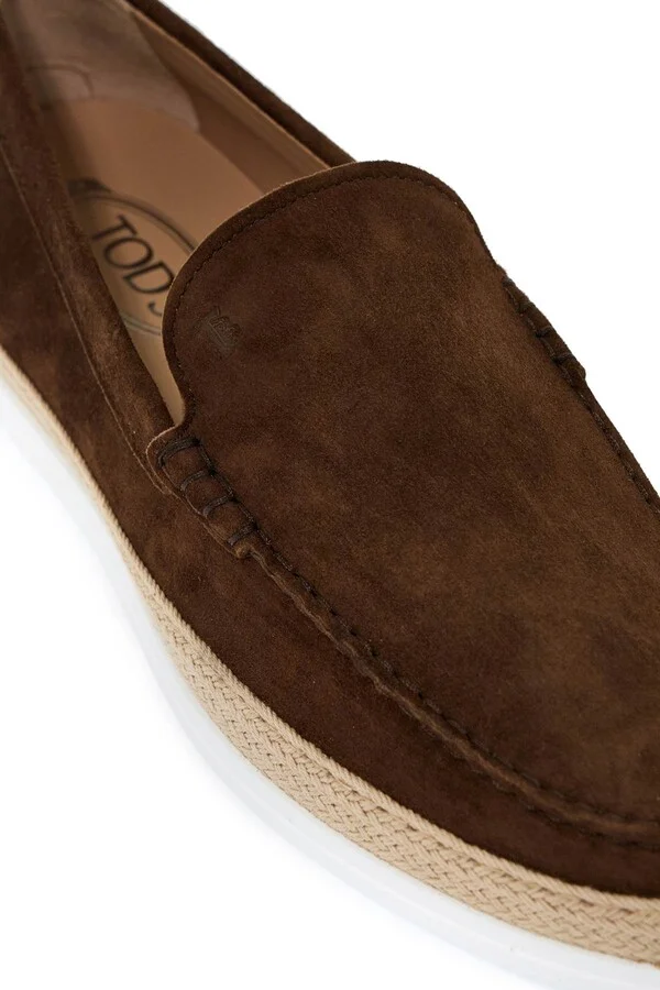 TOD'S suede slip-on with rafia insert - Image 4