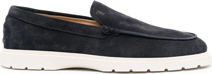 Tod'S Suede Slipper Loafers Shoes