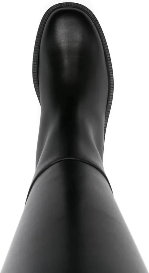 Tod'S T-Buckle Leather Knee-High Boots Shoes - Image 4