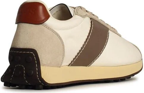 Tod'S 'T Vintage' Beige Leather Blend Sneakers - Image 3