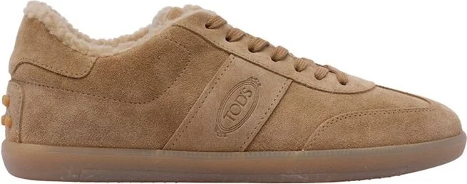 Tod's Tabs Almond Toe Lace-Up Sneakers