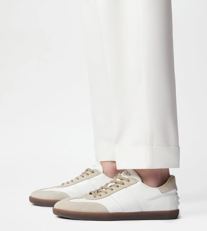 Tod's Tabs Sneakers in Smooth Leather and Suede - Image 2
