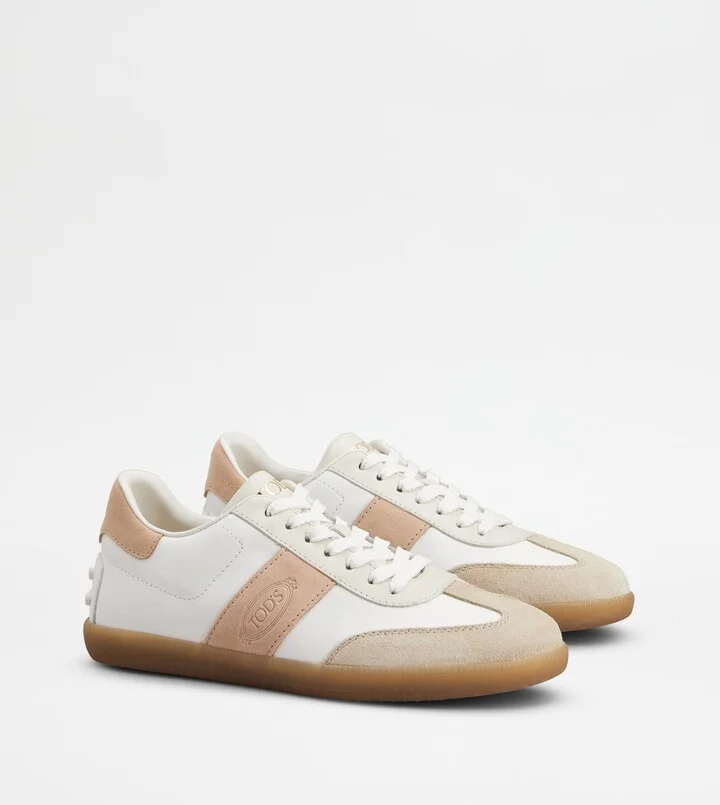 Tod's Tabs Sneakers in Smooth Leather and Suede - Image 2