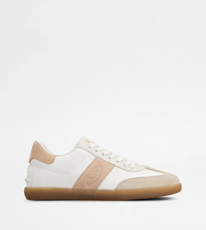 Tod's Tabs Sneakers in Smooth Leather and Suede