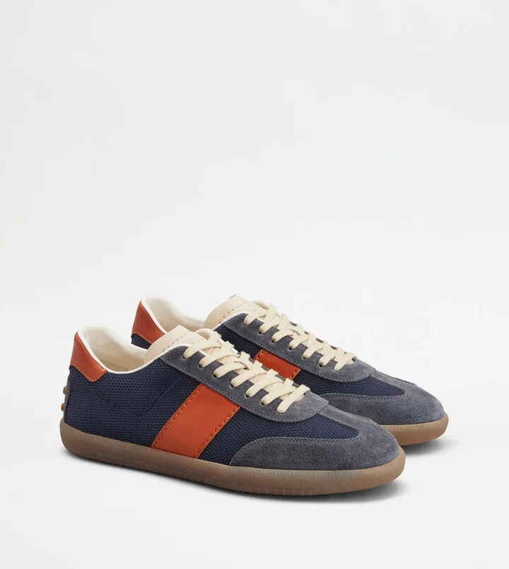 Tod's Tabs Sneakers in Suede and Technical Fabric - Image 2