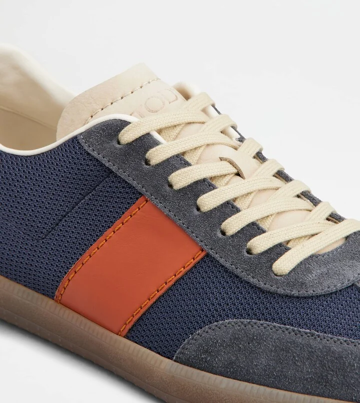 Tod's Tabs Sneakers in Suede and Technical Fabric - Image 5