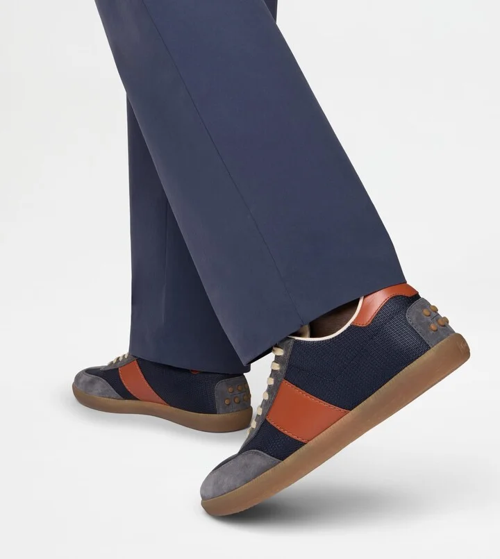 Tod's Tabs Sneakers in Suede and Technical Fabric - Image 6