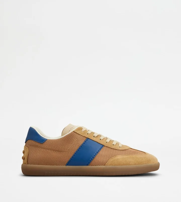 Tod's Tabs Sneakers in Suede and Technical Fabric