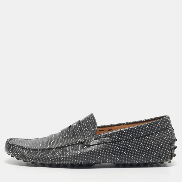 Tod's Two Tone Leather Slip On Driver Loafers Size 44.5
