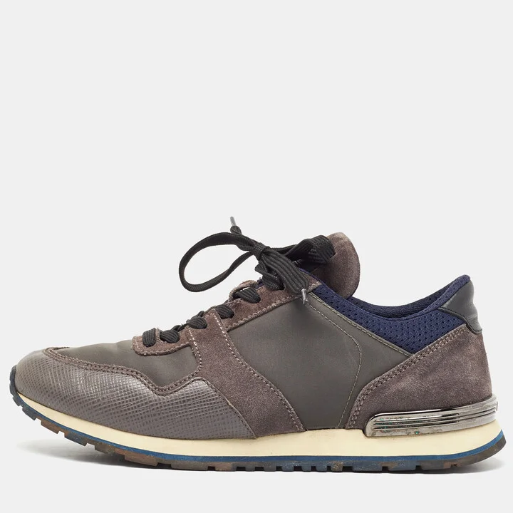 Tod's Two Tone Neoprene and Suede Low Top Sneakers Size 40