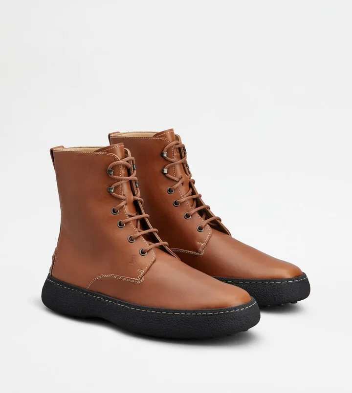Tod's W. G. Lace-up Ankle Boots in Leather - Image 2