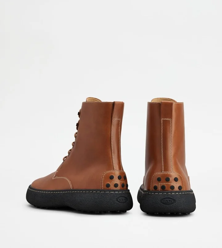 Tod's W. G. Lace-up Ankle Boots in Leather - Image 3