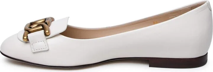 Tod'S White Leather Loafers - Image 3