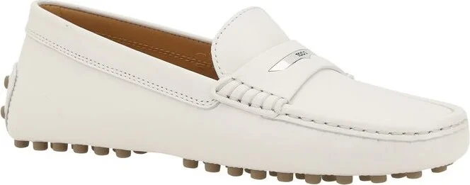 Tod'S White Leather Loafers