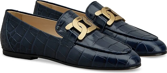 Tod's Women's Kate Embossed Loafers