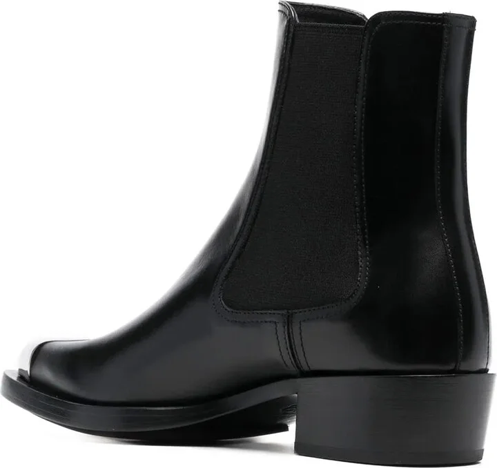 Toe-Cap 35mm Leather Boots - Image 3