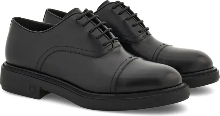 Toe-Capped Leather Oxford Shoes - Image 2
