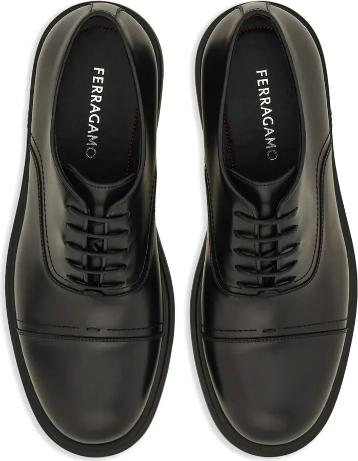 Toe-Capped Leather Oxford Shoes - Image 4
