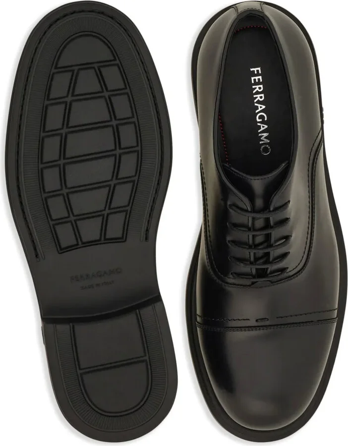 Toe-Capped Leather Oxford Shoes - Image 5