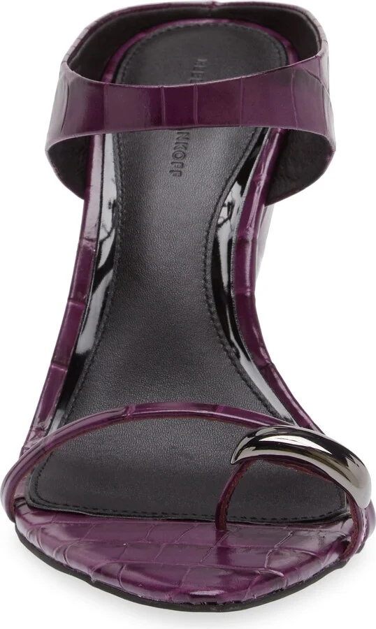 Toe Ring Pointed Toe Slide Sandal - Image 4