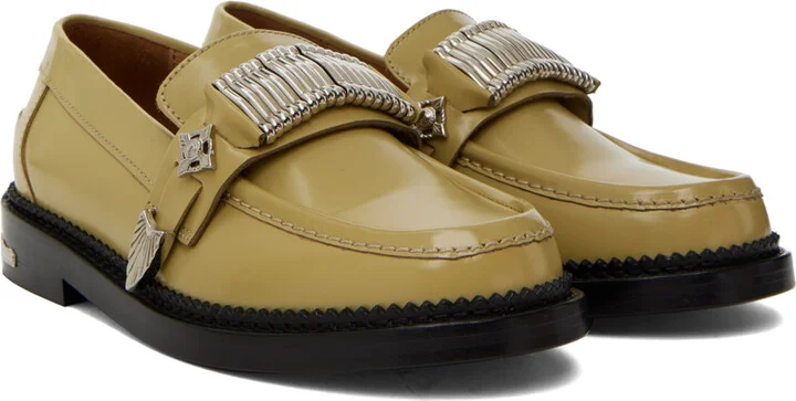 Toga Pulla Beige Hardware Loafers - Image 4