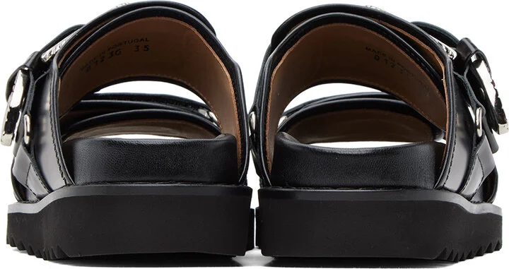 Toga Pulla Black Buckle Sandals - Image 2