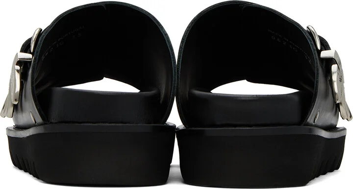 Toga Pulla Black Buckle Sandals - Image 2