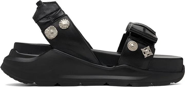 Toga Pulla Black Chunky Sandals