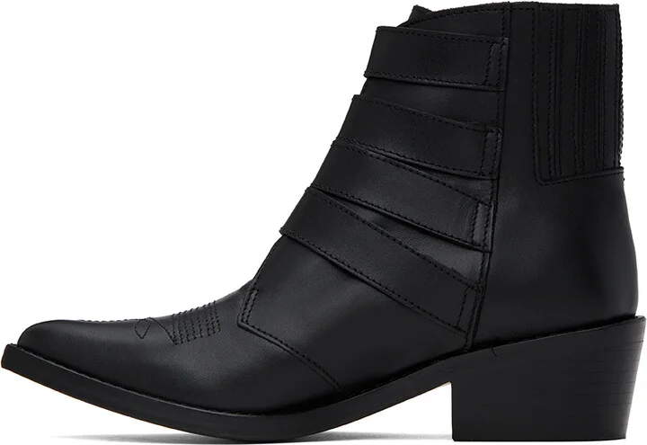 Toga Pulla Black Cowboy Boots - Image 3