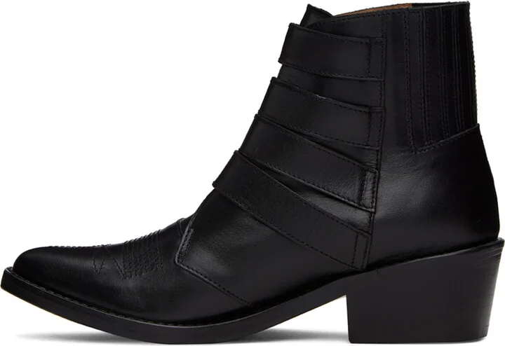 Toga Pulla Black Cowboy Boots - Image 3