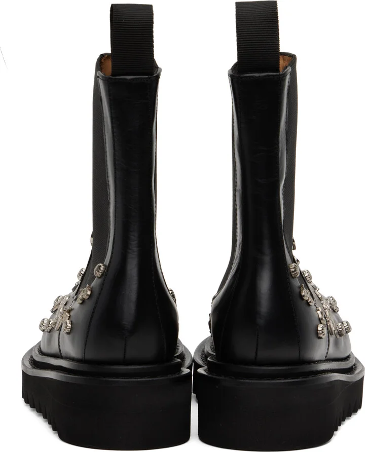 Toga Pulla Black Embellished Boots - Image 2