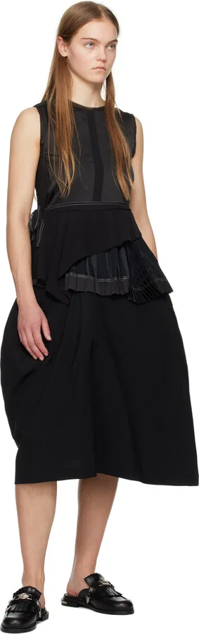Toga Pulla Black Fringed Loafers - Image 5