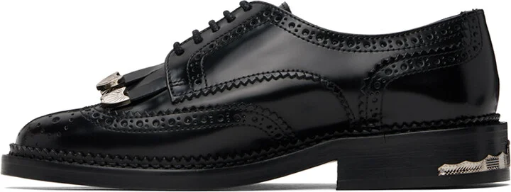 Toga Pulla Black Fringed Oxfords - Image 3