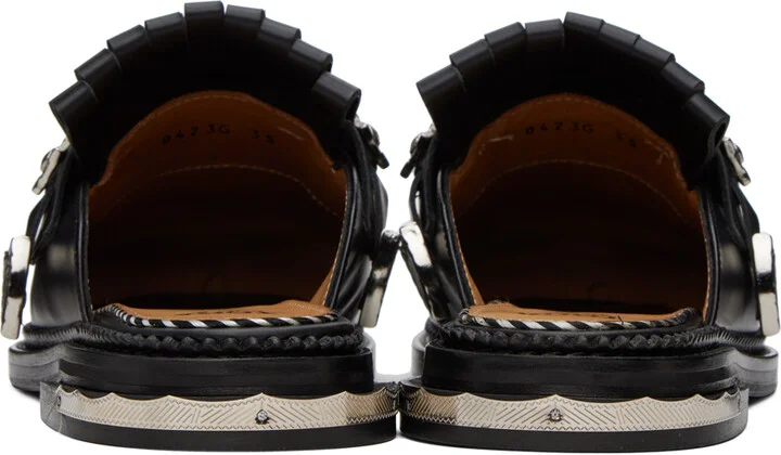 Toga Pulla Black Hard Loafers - Image 2