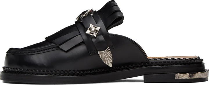 Toga Pulla Black Hard Loafers - Image 3