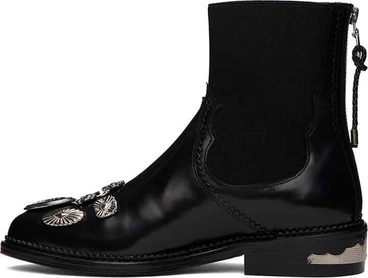 Toga Pulla Black Hardware Boots - Image 3