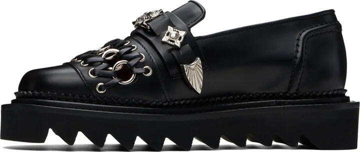 Toga Pulla Black Hardware Loafers - Image 3